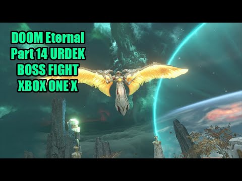 DOOM Eternal Xbox One X Walkthrough No Commentary - PART 14 URDEK (KHAN MAYKER BOSS FIGHT)