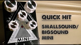 Video thumbnail for QUICK HIT: Smallsound/Bigsound Mini by J.Charles Music and Demos