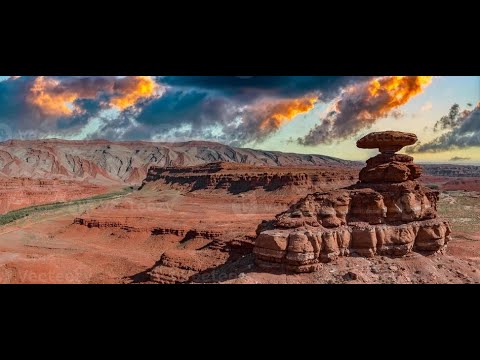 Sacred Sombrero Rock. The Trail of the Red Rock Country.