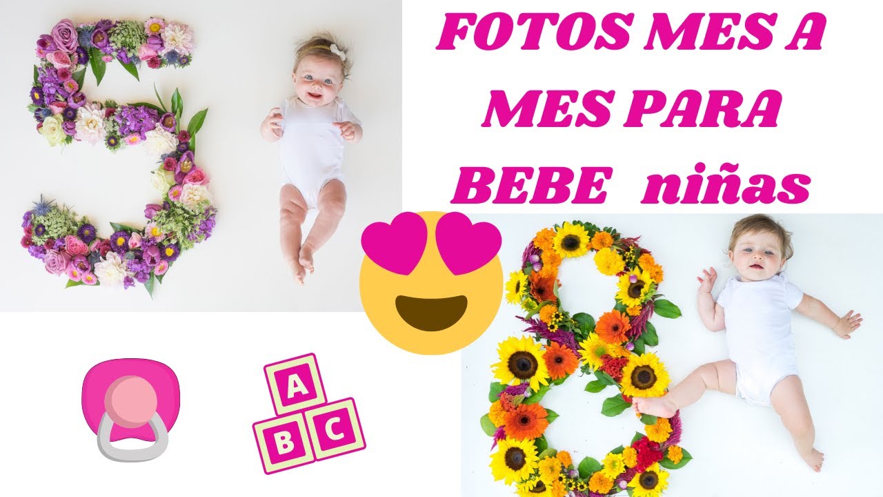 FOTOS MES A MES PARA BEBE / SESIÓN DE FOTOS MENSUALES PARA BEBES NINA