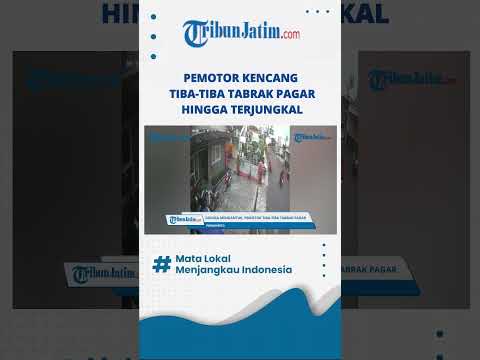 Pemotor Kencang Tiba-tiba Tabrak Pagar