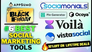 6 Best Social Media Marketing Tools (LIFETIME DEALS) -  Best AppSumo Deals 2025🔥
