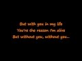 "Without You" Motley Crue lyrics.