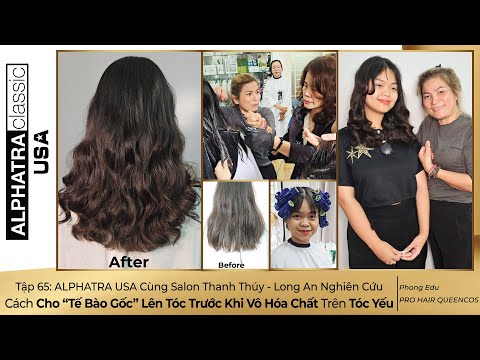Tập 65 ALPHATRA USA cùng Salon Thanh Thúy Nghiên Cứu Cách Cho “Tế Bào Gốc” Lên Tóc Trước Khi Vô Hóa Chất Trên Tóc Yếu.