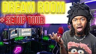 DREAM BACK TO SCHOOL GLOW UP ROOM TOUR + GAMING SETUP $40,000+