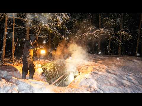Through the snowstorm and frost I welcome guests in the underground house