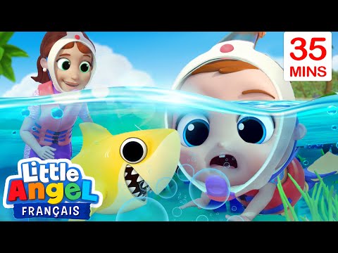 Bébé Louis explore l’océan | Comptine des animaux aquatiques | Little Angel Français