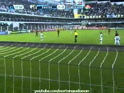 Santos 2 x 1 Fluminense - Gols e Lances - Brasileirão 2011 - 24/08/2011