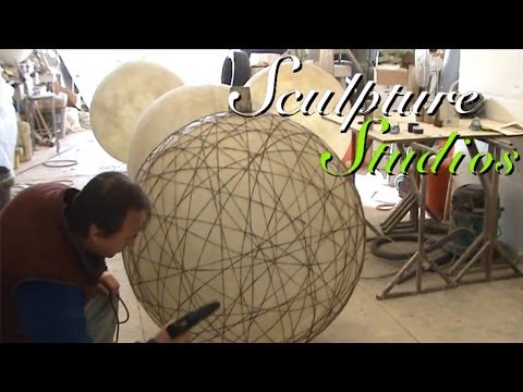 Fibreglass String Lanterns by Sculpture Studios