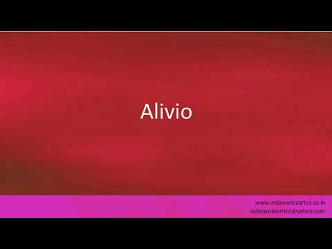 Pronunciation of the word(s) "Alivio".