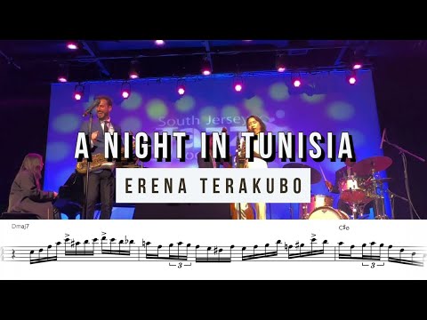 Erena Terakubo on "A Night in Tunisia" (Live in 2023) | Solo Transcription for Alto Saxophone (Eb)