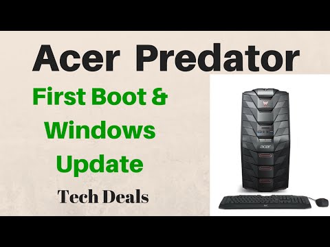 First boot and Windows Update - Acer G3-710 Predator - i5-6400 - GTX 950 Video