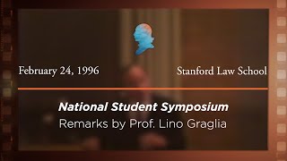 Click to play: Remarks by Prof. Lino Graglia [Archive Collection]