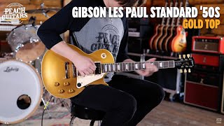 Video thumbnail for No Talking...Just Tones | Gibson Les Paul Standard '50s - Gold Top by Peach Guitars