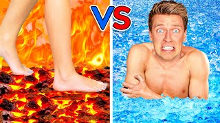 Walk on Fire or Swim Through Ice! Extreme Hot vs C