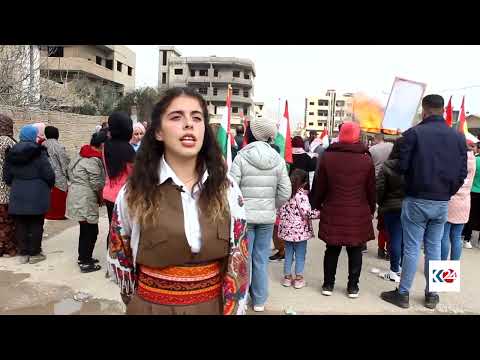 سەیری ڤیدیۆکە بکەن .. Encumena Niştimanî a Kurdî li Sûriyê bi beşdariya alîgirên wê û xelkên bajarê Qamişlo