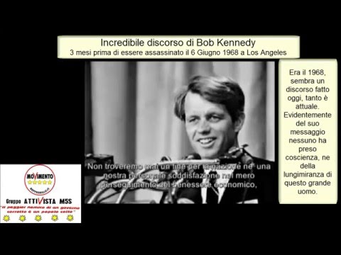 Bob Kennedy e il suo discorso