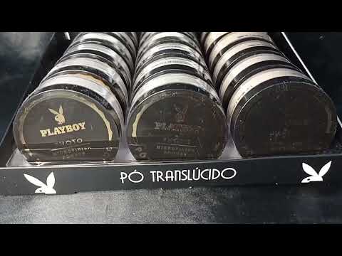 PÓ SOLTO TRANSLÚCIDO PLAYBOY BOX COM 18 UN
