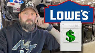 Dryer Tour at Lowe’s : How expensive are they