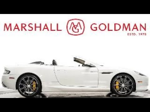2014 Aston Martin DB9 Volante in Morning Frost White over Obsidian Black for Sale