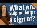 What Are Sulphur Burps A Sign Of