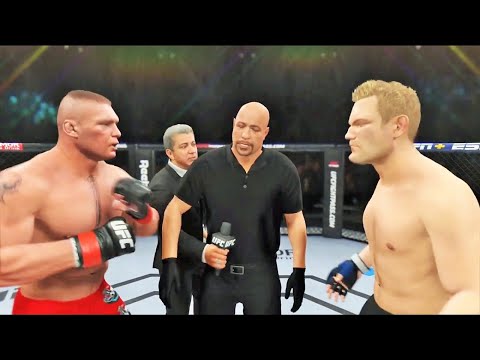 Brock Lesnar vs Josh Barnett Full Fight - Super 16's 5 All Time Heavyweight Tournament QF1 | UFC 4