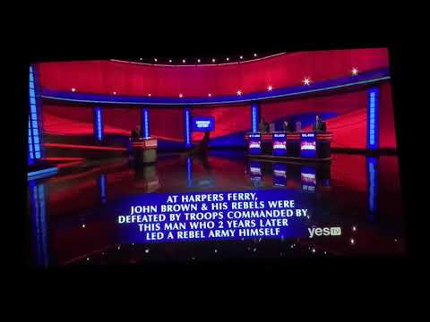 Final Jeopardy - “American History” category (2/5/20)