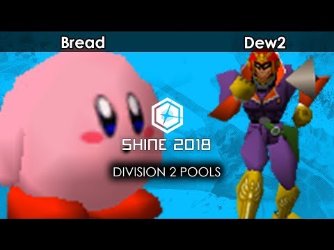 Smash 64:  Bread (Kirby) V Dew2 (Captain Falcon) - Shine 2018 Tournament