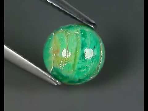 Натуральный Амазонит круг 7.1x7.0мм 1.46ct видео