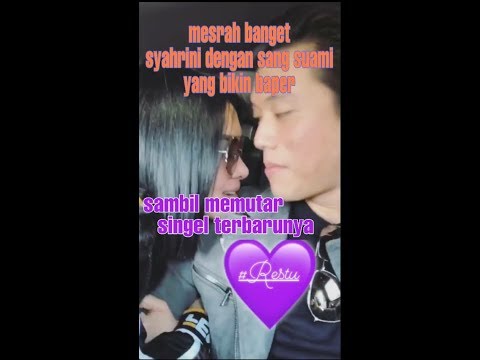 kemesraan syahrini bersama suami di swiss ||memutar singel terbarunya (RESTU) didalam mobil