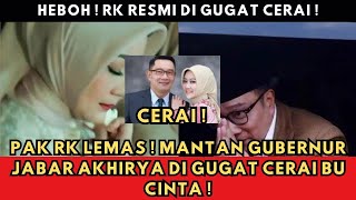 Download lagu RK LEMAS❗RIDWAN KAMIL RESMI DI GUGAT CERAI ! SIDANG PERDANA KEDUANYA TAK HADIR !? RK KENA BATUNYA !? mp3