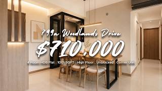 799A Woodlands Drive: 4 Room HDB Flat, 1001sqft by Kieran Koh & Dave Tan
