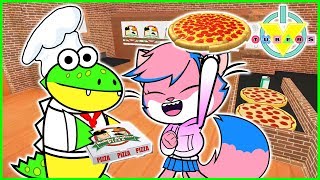Roblox Work at Pizza Place PIZZA ON FIRE Let&#39;s Play with Alpha and Gus!!