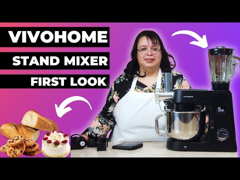 VIVOHOME Silver 9 in 1 Stand Mixer with Fermentation and 7.5QT Bowl and Silver Electric Ice Shaver Crusher 143lbs per Hour video review thumbnail