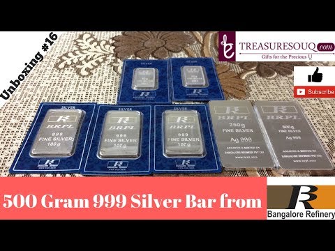 500 Gram 999 Silver BRPL Bar Unboxing