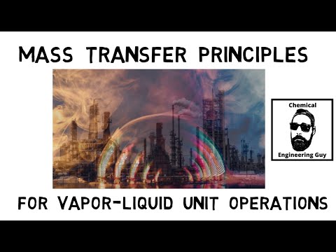 Mass Transfer Principles for Gas Liquid Vapor Liquid Unit Operations Trailer