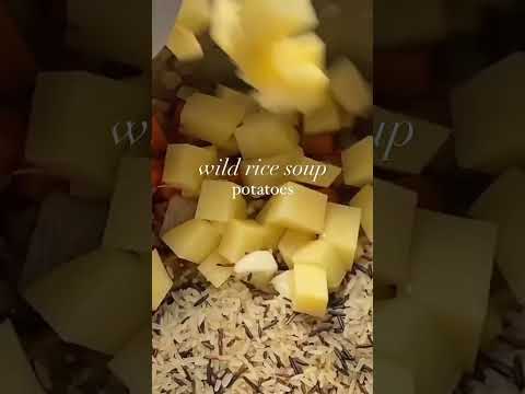 A melhor receita de sopa de arroz selvagem 🍁🍂