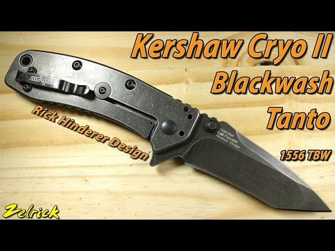 Kershaw Cryo II Tanto Blackwash Review (Rick Hinderer Design)