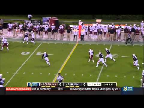 2014 USC at Auburn - Mike Davis 24 Yd Reception