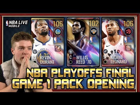 #NBAFINALS GAME 1 PACK OPENING! | NBA LIVE MOBILE 19 S3 NBA FINALS Video