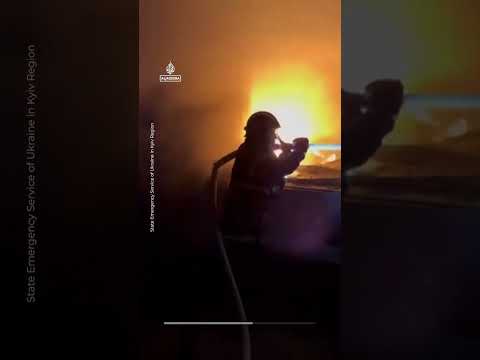 Explosions across Kyiv as Russian missiles strike Ukraine’s capital | AJ #shorts