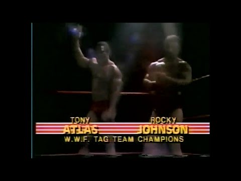 Rocky Johnson & Tony Atlas vs Jerry Valiant & Dennis Stamp   Wrestling at the Chase Jan 1st, 1984