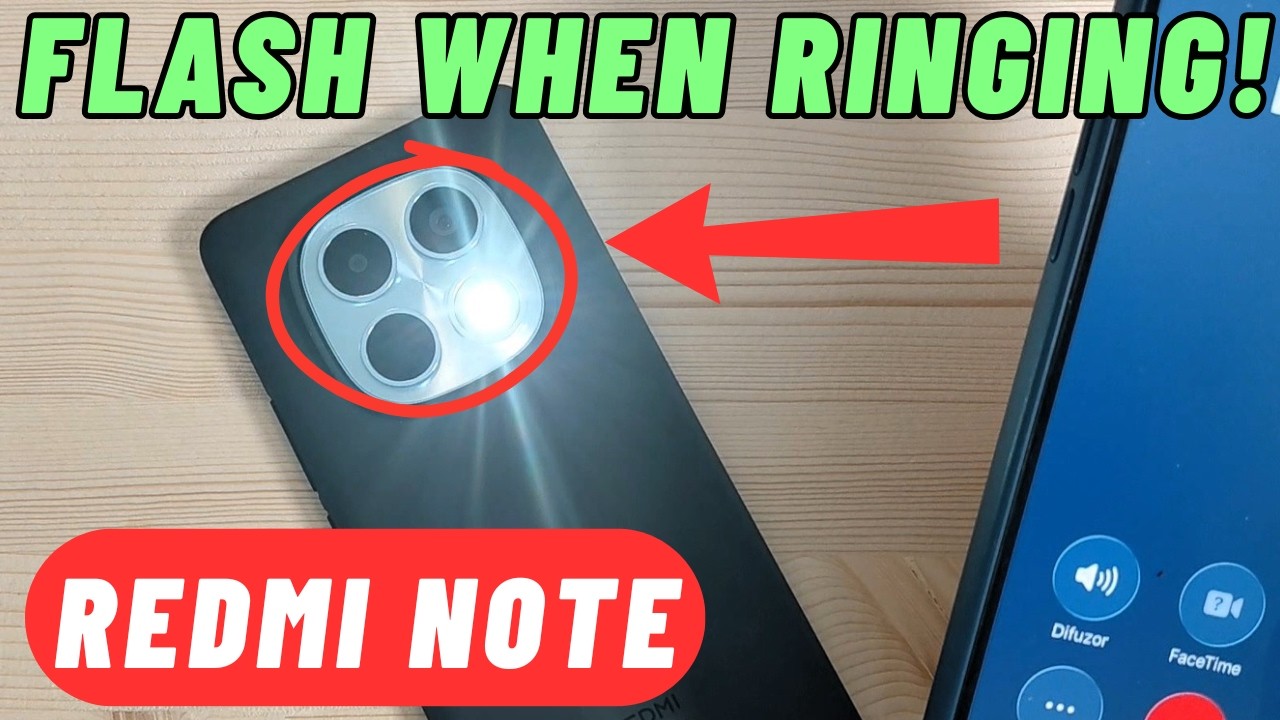 How to Enable FLASH WHEN RINGING on Xiaomi Redmi Note 15 & 15 Pro