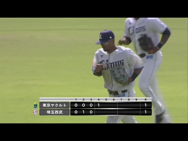 【ファーム】ライオンズ・モンテル 抜けたら失点という場面でダイビングキャッチしアウトに!! 2024年6月8日 埼玉西武ライオンズ 対 東京ヤクルトスワローズ