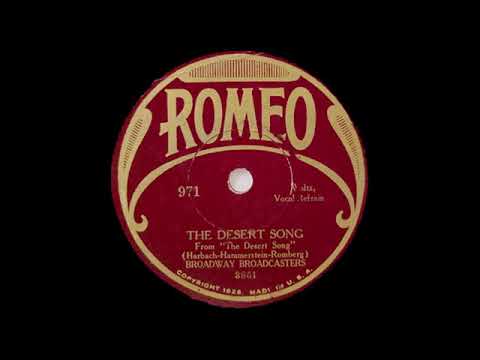 Broadway Broadcasters - The Desert Song (1929)