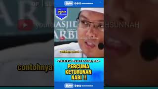 Download lagu 🔴 PERCUMA KETURUNAN NABI❗USTADZ FIRANDA ANDIRJA #shorts #kajian #sunnah #shahihsunnah mp3