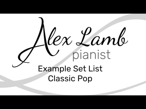 Example Music for Weddings: Classic Pop Set List