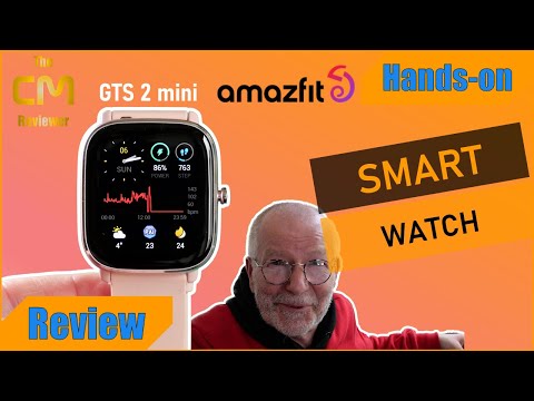Amazfit GTS 2 mini Test Smartwatch mit Fitness Funktionen GPS GLONASS O2 Hands-on deutsch, eng.Hints
