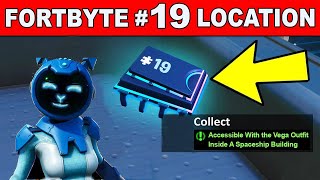 FORTBYTE 19 - ACCESSIBLE WITH THE VEGA OUTFIT INSIDE A SPACESHIP BUILDING - Fortnite #19 Location