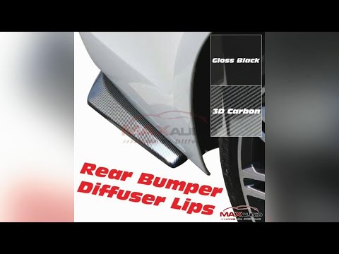 How to install Rear Bumper Diffuser Lips Side Skirt on your car?